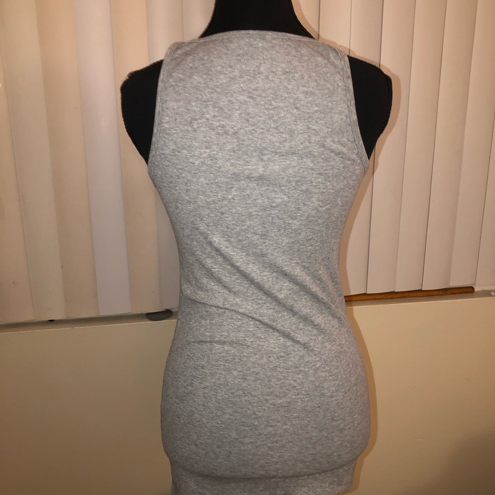 Victoria's Secret Gray Graphic Racerback Tank Top - Picture 4 of 8